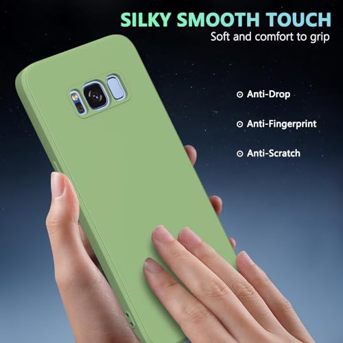 Image of for Samsung Galaxy S8 Case Green, Scratch Resistant with Soft Touch, Slim Thin Phone Cover for Samsung Galaxy S8