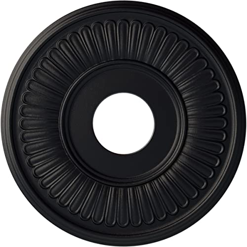 Image of 15 3 /4 inchOD x 3 7 /8 inchID x 3 /4 inchP Berkshire Ceiling Medallion (Fits Canopies up to 7 inch), Hand-Painted Steel Gray