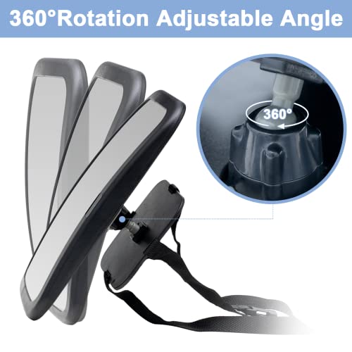 Mirror Car Baby Large 360° Car Mirror Baby Back Seat Shatter-Proof Large Field of View, Clear Image - Image 3
