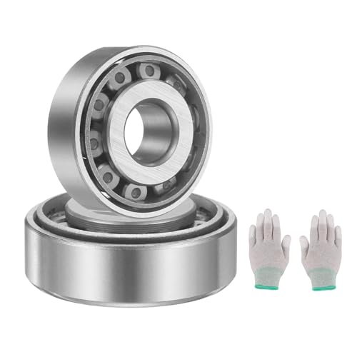 Image of sourcing map 2 Set 30200 Tapered Roller Bearing Cone and Cup Set, 10mm Bore x 30mm OD x 10.25mm Width Bearing Steel Wheel Bearings Set with Gloves