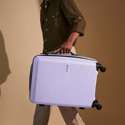 Image of Stony Brook by Nasher Miles Crescent Hard-Sided Polypropylene Cabin Luggage Pastel Purple 20 Inch 55Cm Spinner Trolley Bag