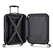 Elite Luggage Expandable Hardside Spinner Luggage, Black, 21