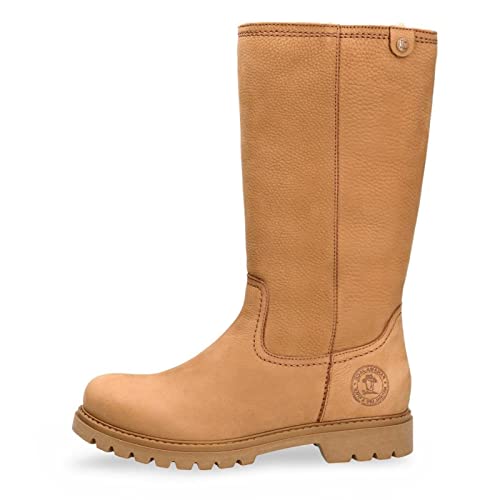Panama Jack Bambina - Botas altas hasta la rodilla para mujer, marrón claro, 40 EU
