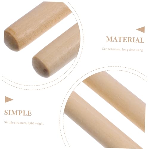 Baquetas de madera para batería 6 pares 40.5 cm miniatura 4
