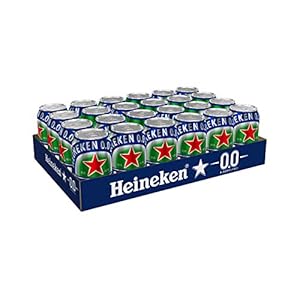 Heineken 0.0 Dosen-Bier (24 x 0,33 l Dosen) – Alkoholfreies Bier in Dosen, 0% Alkoholgehalt, 100% natürliche Zutaten…