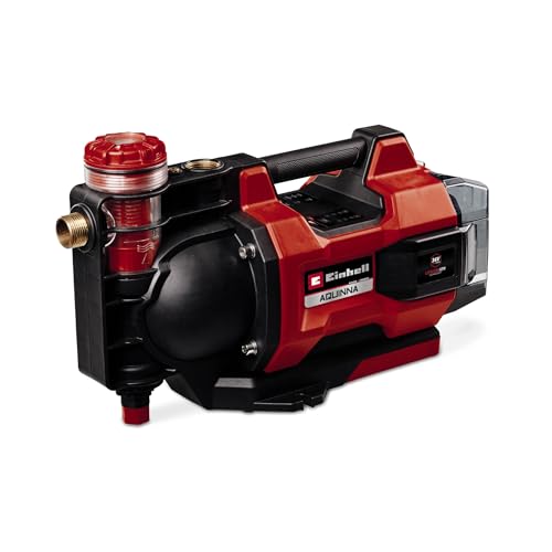 Einhell Pompe d'arrosage sans fil AQUINNA 36/38 F LED AUTOMATIQUE Solo Power X-Change (36V, Débit max. 3,800 L/h, Pression 3,7bar) Livré sans batterie ni...