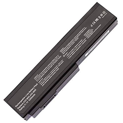 7XINbox A32-N61 A32-M50 A33-M50 11.1V 5200mAh Remplacement Batterie pour ASUS M50 M60 N53 N53J N53JQ N53S N53SN N61J N61JQ N61JV N53SV G50 G60 G51J Cover