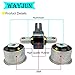 WayJun 52114354AA+52089516AB Front Differential Mount Set (1 Front Axle Mount + 2 Front Axle Bushing) Compatible with 2005 2006 2007 2008 2009 2010 Grand Cherokee, 2006 2007 2008 2009 2010 Commander