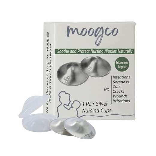 Moogco The Original Silver Nursing Cups - tepelschilden voor borstvoeding pasgeborenen - borstvoeding essentials - tepelhoezen borstvoeding - 999k zilver - tri-laminaat zilver normale maat