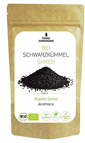 Ölmühle Schwarzkümmel – Premium Bio Schwarzkümmel Samen (500 g) – 99,9% Reinheit aus Ägypten – Nigella Sativa – Küche, Tee, Öl