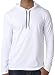 Mens Lightweight Hoodie Tee Shirt, Large White