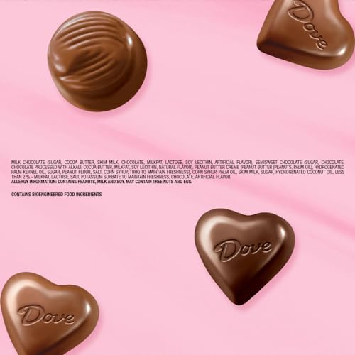 DOVE Assorted Valentine's Day Dark Chocolate and Milk Chocolate Truffles, Valentines Chocolate Candy Chocolates including Peanut Butter and Caramel Candies, 8.55 oz Heart Tin - image 7