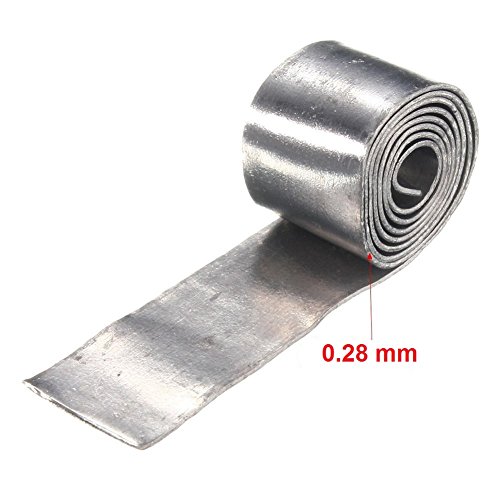 50Pcs Soft Sheet Lead Roll Fishing Sinkers Clip Tackle Fishing Supplies Fishing Accessories 0.28Mm(0.011Inch)/Pcs #TOP1