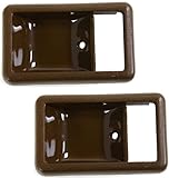 Garage-Pro Vehicle Door Handle Trim Set of 2, Compatible with 1984-1989 Toyota Pickup, 4Runner, Van, Corolla, Tercel, Brown, Plastic, Ambidextrous, Powder Coated, Transitional, Vintage Style