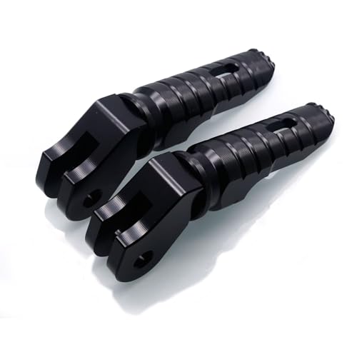 Image of MZS Motorcycle Foot Pegs, 360 Roating Rider Front Footpegs Footrest Rest Pedal Black CNC Compatible with Bonneville T100 2016-2022 / Bonneville T120 2016-2022