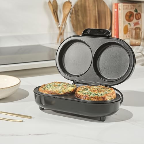 Salter XL Dual Omelette Maker – Non-Stick Deep Fill Cooking Plates, Double Egg Cooker, Makes 2 Omelettes, No Flipping Required, Cook With Little To No Oil, Fast Preheat, Easy Clean, 850W - Image 3