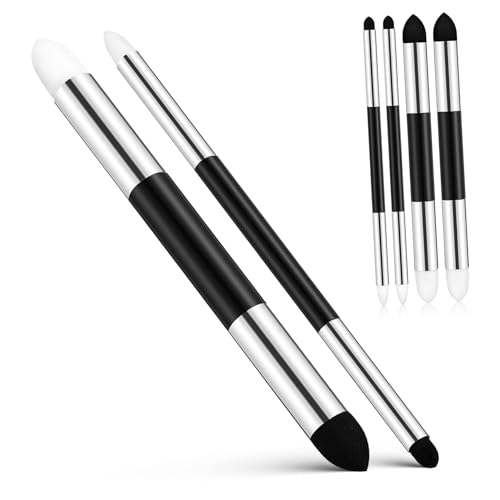 KALLORY Eraser Pen Set 6 Pcs Blending Sponge Pen Shading Brushes Shaped Sponges Sponge Paint Brush Drawing Art Blenders Sponge for Painting