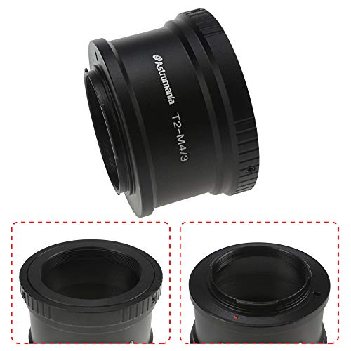 Astromania T T2 Mount for Olympus Panasonic M4 / 3 Cameras - Compatible with Olympus EP1, EP2, EPL1, Panasonic DMC-G1, DMC-GH1, DMC-GF1 Camera Bodies