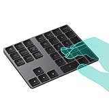 ikos Bluetooth Numeric Keypad, Portable Wireless Bluetooth 34-Key External Number pad with Multiple Shortcuts for Computer Laptop Windows Surface Compatible with Apple iMac Mackbook iPad (Black)