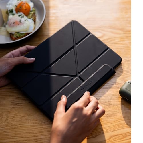 Image of DailyObjects Pleat Y-Fold Magnetic Case for iPad Pro 11-Inch (4th Gen, 2022 / 3rd Gen, 2021 / 2nd Gen, 2020) - Black