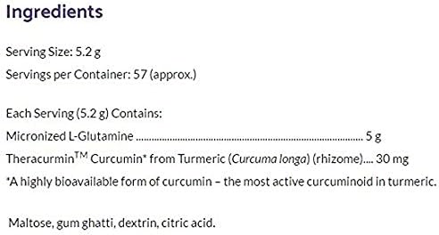Bioclinic NaturalsL-Glutamine with Theracurmin Powder, 10.8 oz.