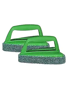 Scotch-Brite Fibre Bathroom Scrubber Brush (Green, Pack of 2)