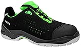 ELTEN Sicherheitsschuhe IMPULSE green Low ESD S1P, Herren, sportlich, leicht, schwarz/grün, Kunststoffkappe - Größe 47