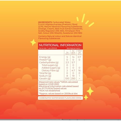 Image of Quenzy Prebiotic Soda Variety Pack - Mixed Flavours (Pack of 12 x 250ml) | 5g Prebiotic Fibre for Gut Health | Low Calorie Soda (<15 kcal) | No Added Sugar | Zero Preservatives | Healthy Sparkling Drink