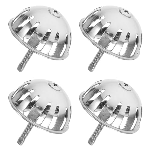 Hoement 4個ステンレス製小便器漏斗蓋 防臭防錆バスルーム排水口フィルター 男性用商業施設対応普及型排水口シール