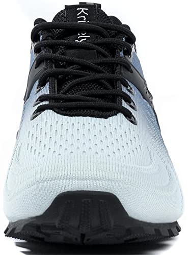 Kricely Men's Walking Shoes Lightweight Breathable Fashion Sneakers Athletic Gym Sports Trail Running Shoes（Blue 8） #TOP1