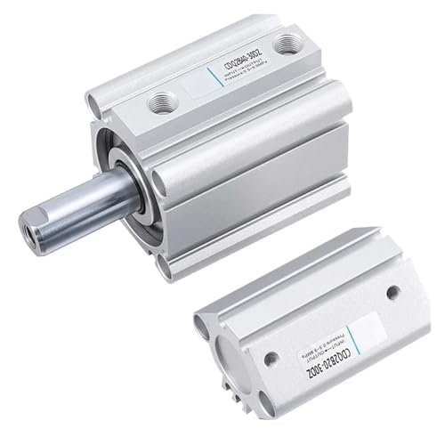 Cilindro neumático CQ2B20 de doble efecto y vástago simple para espacios reducidos 2