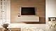 Selsey TV Schrank Board Sideboard Fernsehtisch Fernsehschrank 140 cm Hängend Graubeige Bisira