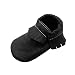 Baby Tassel Soft Leather Shoes boys girls sandal Infant Kids Crib Toddler First Walkers Moccasin black