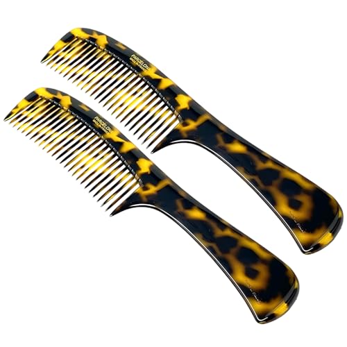 Peines profesionales Parcelona pack 2 22.25 cm amarillo miniatura 1