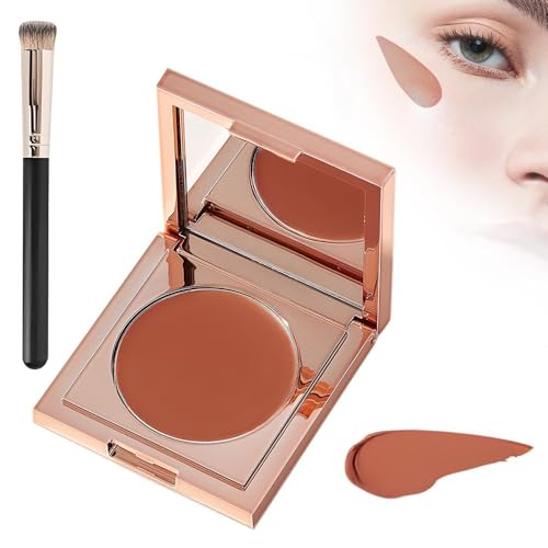 CC Undereye Corrector,Concealer,Augenpflege Concealer,Full Cover Concealer, Mittlere Deckkraft Under Eye Brightener Wasserdicht für Augenring Makelloses Aussehen (#03Rot, 2.2g)