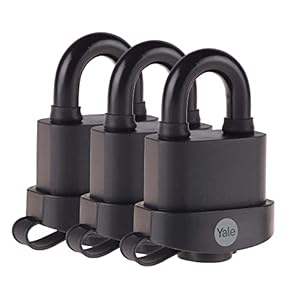 Yale Y220B Weatherproof Padlock Pack of 3