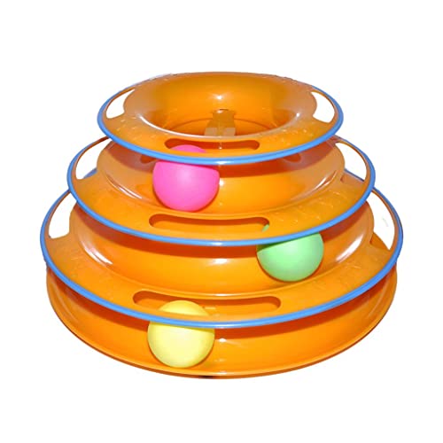 Gralara Interactive Cat Toy Ball Track for Indoor Play