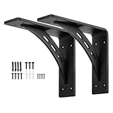 Compatibilité murale fiable : Ces supports robustes pour tringle assurent une fixation sécurisée sur des supports pleins tels que les en béton et en brique, renforçant le soutien des étagères et tringles. La visserie incluse simplifie l'installation et améliore l'utilisabilité dans divers espaces.
