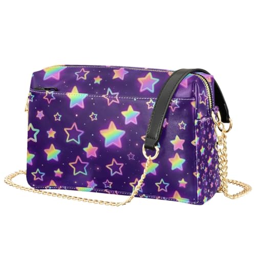 Sac à bandoulière pour femme en cuir synthétique aux finitions soignées étoile