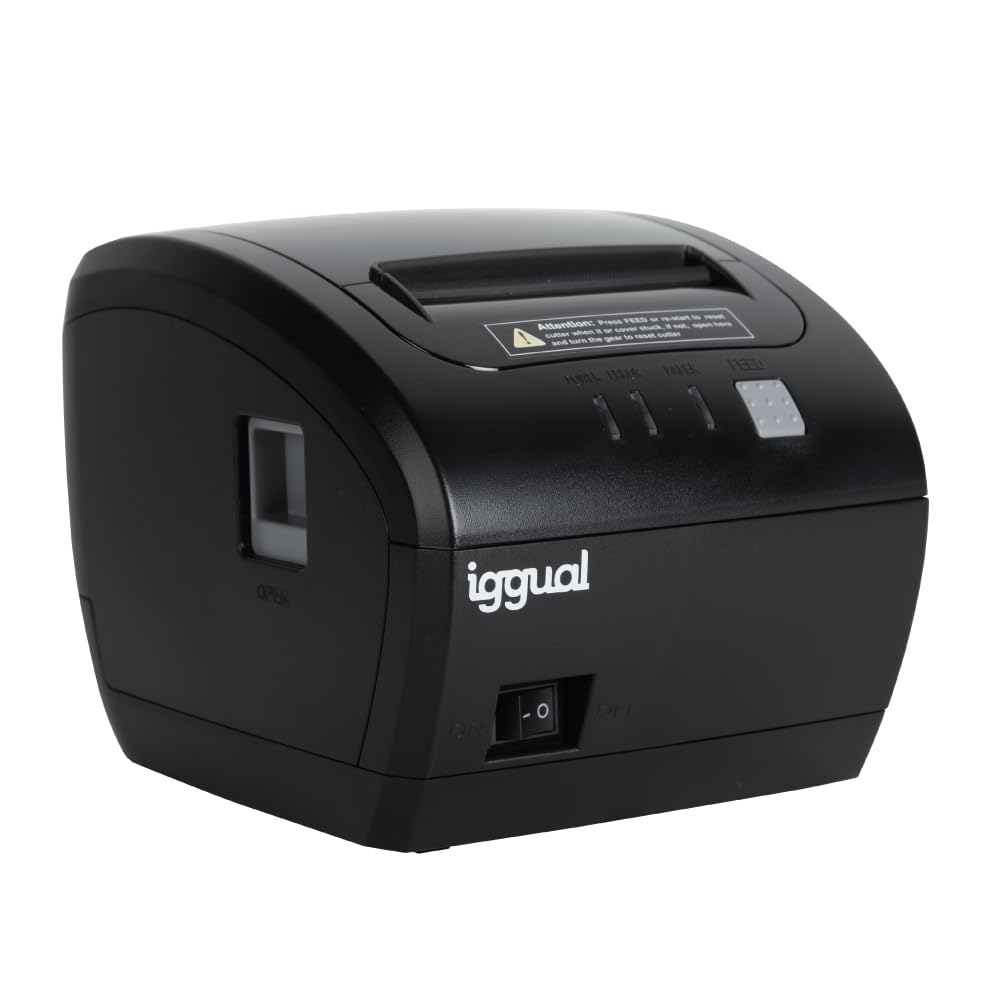 iggual Impresora Térmica TPV-POS TP7001-3I .Impresora Tickets y Recibos de 57 a 80 mm - 260mm/s.- Conexiones USB+ RS 232 +RJ45 +RJ11.- Compatibilidad: Windows, Android e iOS, Emulación ESC/POS