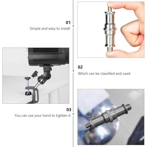 Adaptador de tornillo para trípode de cámara y soporte de flash VALICLUD pack de 6 piezas 7
