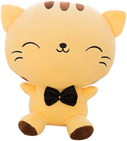 Wemi Cute Kawaii Cat Plush Toys Anime Stuffed Animal Doll Cushion Toy Yellow