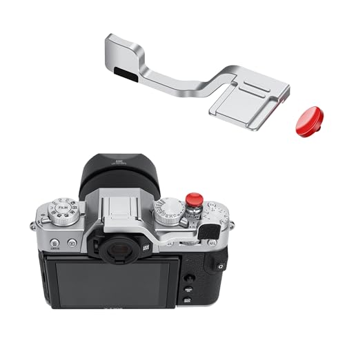 Support de pouce en métal argenté pour boîtier Fujifilm X-T20 X-T30II élégant