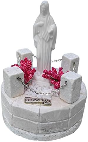 Medjugorje Handmade Stone Our Lady Statue Mother of God Blessed Virgin Mary 4''