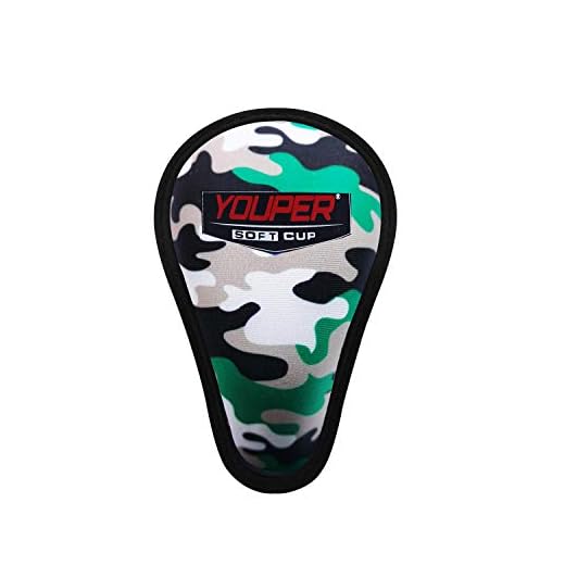 Youper Boys Youth Soft Foam Protective Athletic Cup (Ages 7-12), Kid Athletic Cup for Baseball, Football, Lacrosse, Hockey, MMA (Army Camo (1-Pack))