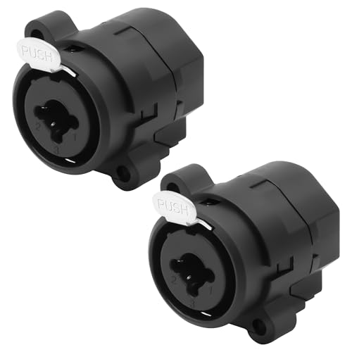 XMSJSIY 2 en 1 XLR & 6,35 mm Socket Combo 3 broches XLR + 1/4