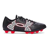 Under Armour Boys' UA ClutchFit Force 2.0 HG Jr. Soccer Cleats 6 Black