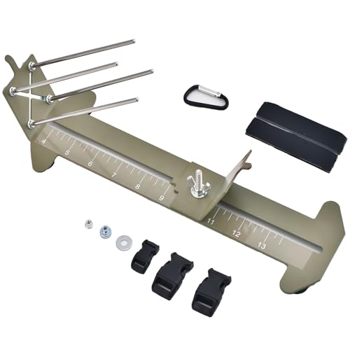 MONOBIN 2 in 1 Paracord Metal Jig, Adjustable Length para Cord Maker- Weaving DIY Craft Paracord Tool 4