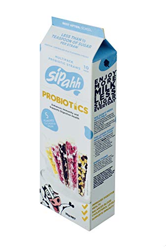 Smart Probiotic Milk Flavor Straws for Kids - Yummy Low Sugar Flavored Straws