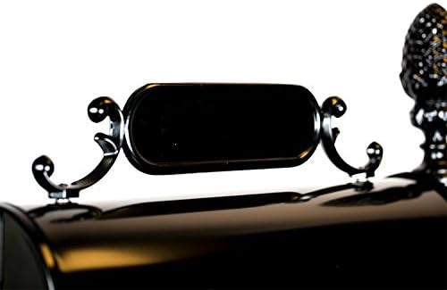 ADDRESSES OF DISTINCTION Charleston Large Mailbox & Post System – Black Rust Resistant Mailbox – Includes Address Plaque, Scroll & Mounting Hardware – Metal Mailbox with Pineapple Finial